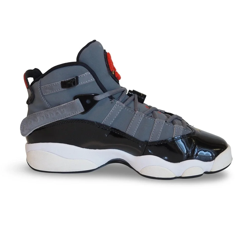 Air Jordan 6 Rings GS Light Graphite Youth 7 Womens 8.5 Basketball 323419-022